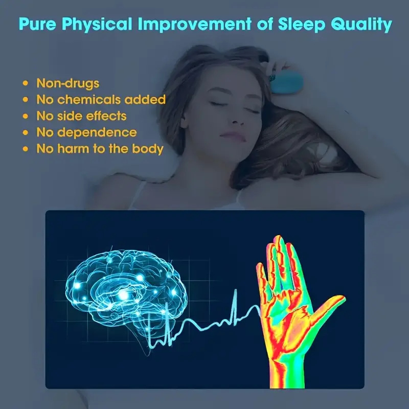 跨境手握脉冲智能睡眠仪微电流手舒缓仪充电款睡眠仪多档调节爆款|undefined