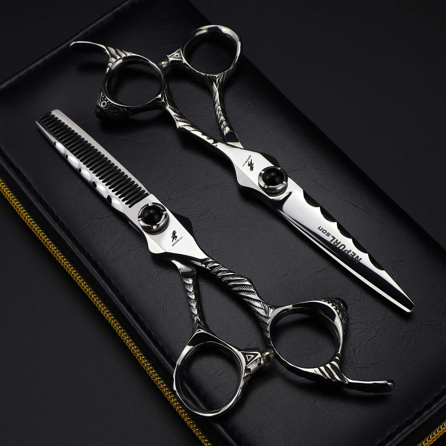 6.0寸XGL刀头波浪高档  美发剪 直剪 牙剪