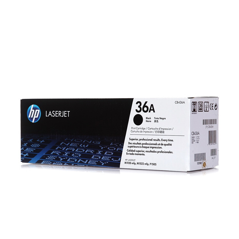 Cartucho de tóner HP 36A (CB436A) Negro para impresora láser HP P1505 M1120 M1522