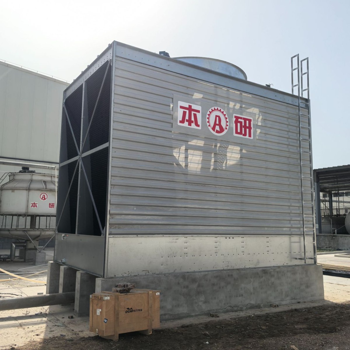 生产设备降温专用钢板方形横流冷却塔超低噪音