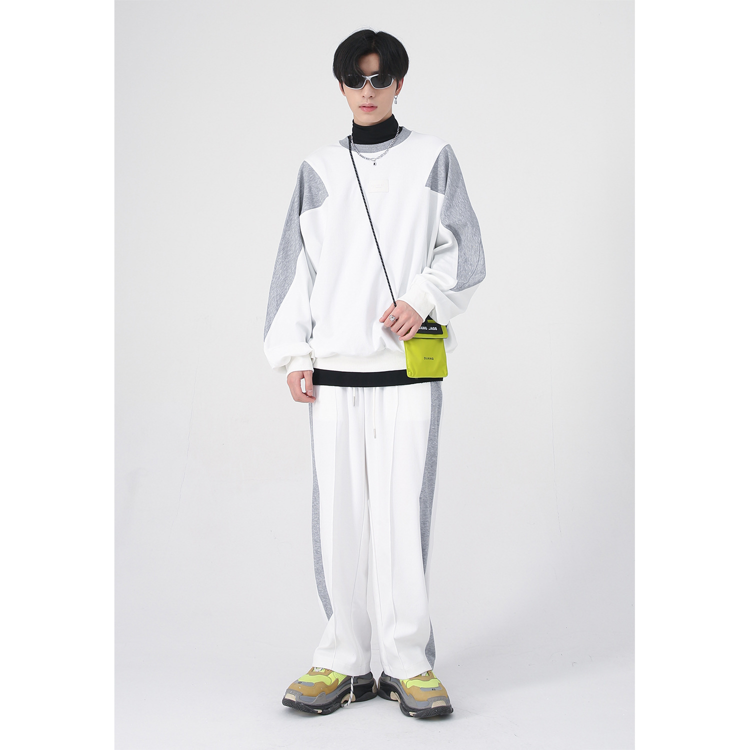 Mtlclothes ropa de Hombre | 2022 otoño nuevo coreano traje deportivo casual hombres y mujeres moda ins costura