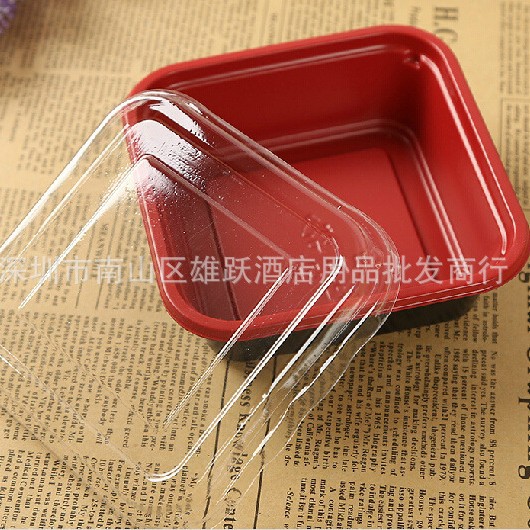 西米露盒 班戟盒 方形慕斯盒 吸塑西点盒 烘焙食品包装盒