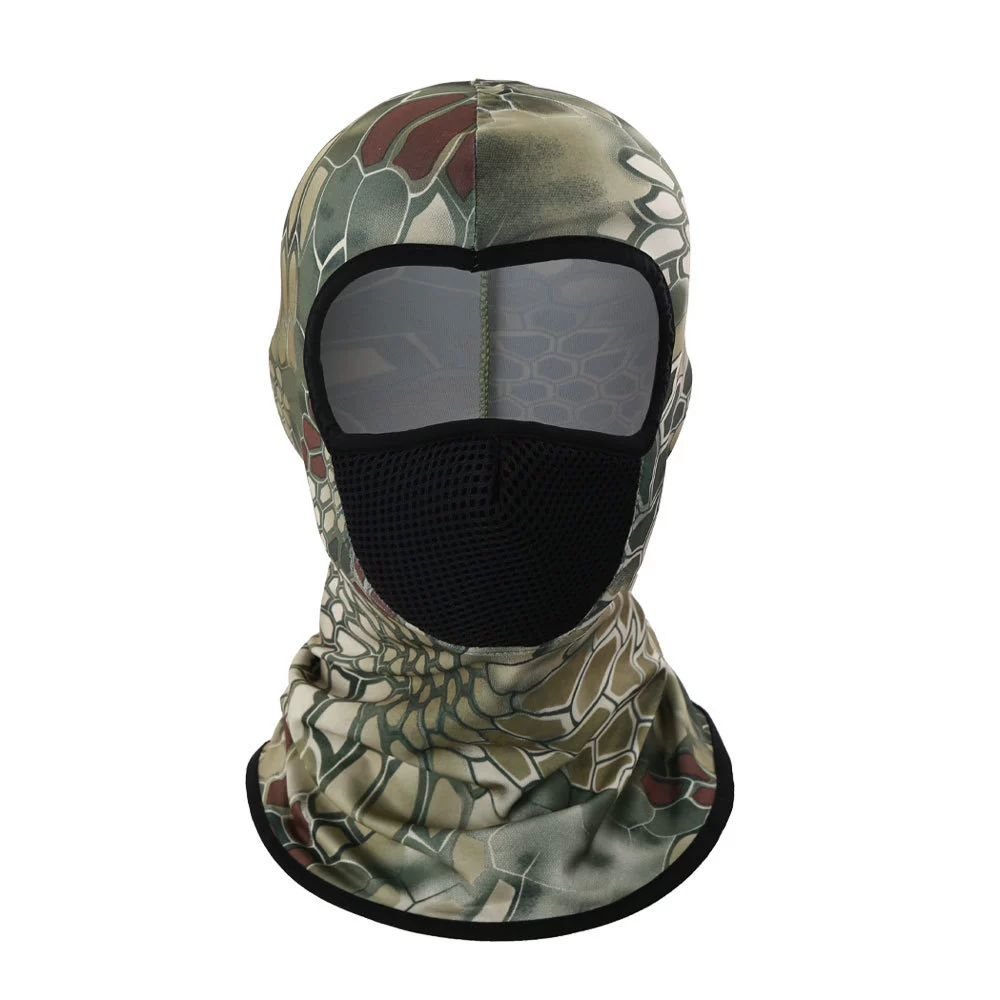 Travel scarf, windproof sports silk mask, sun protection, with neck protection