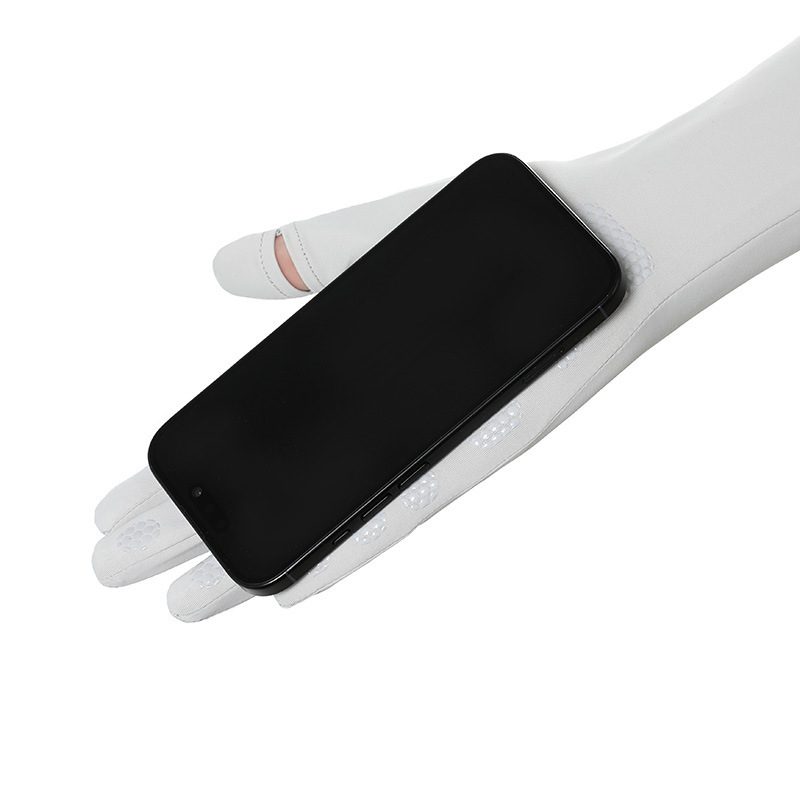 Guantes de hielo de verano para mujeres antideslizantes nuevos guantes de pantalla táctil delgados y transpirables para conducir guantes largos