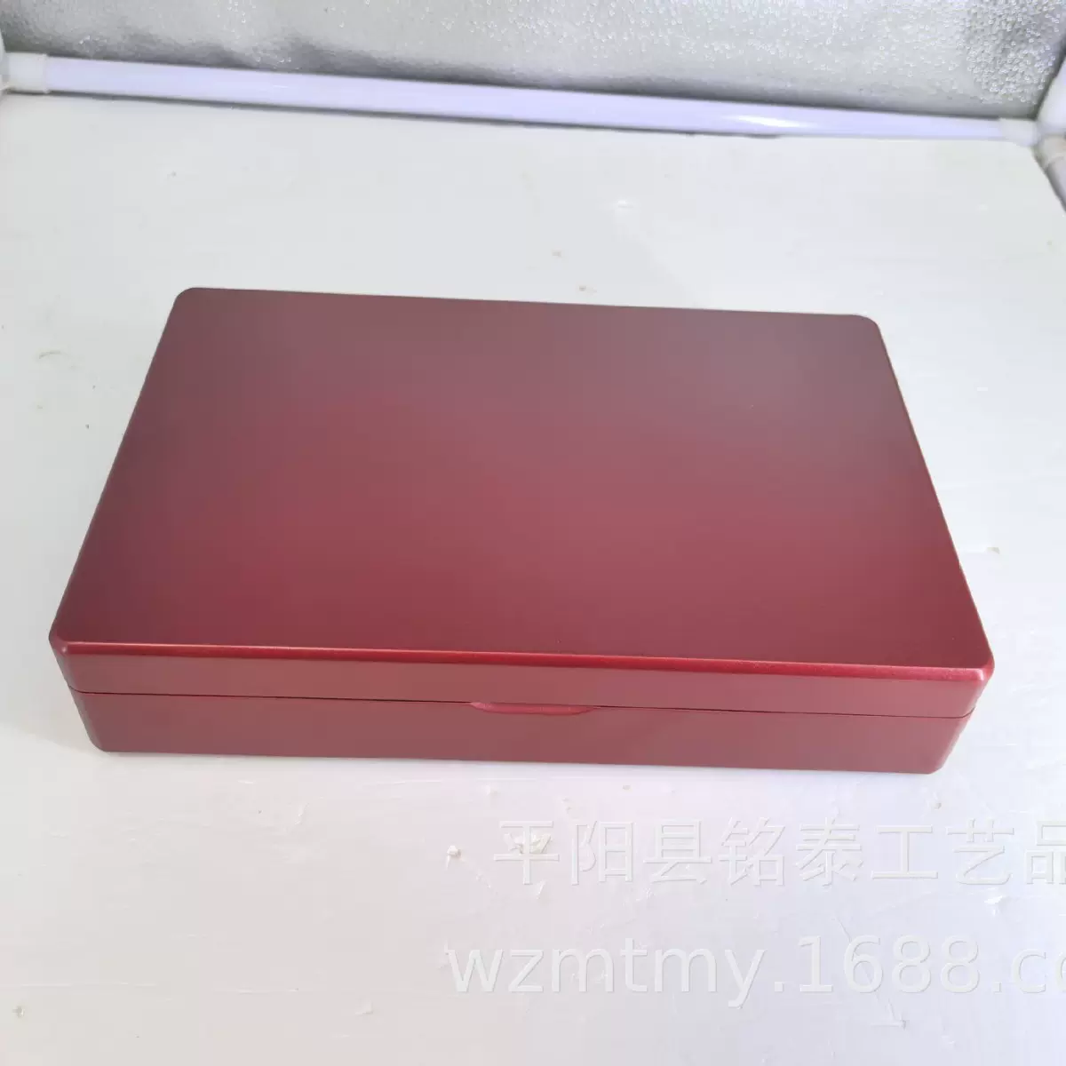 现货木制珠光红色哑光木质收纳盒勋章奖章纪念盒礼品盒颜色多可选