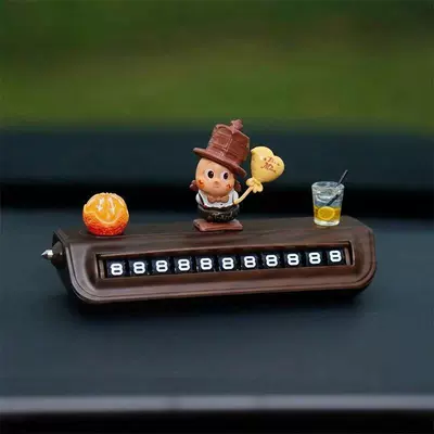 for Moving the Car, Nömrəli dayanma kartı - starman-no-2-orange-cup-wood-grain-brand