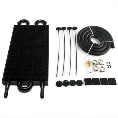 Car Condenser 4 Rows 6 — car radiator - 4-rows-of-black-condenser-tubes