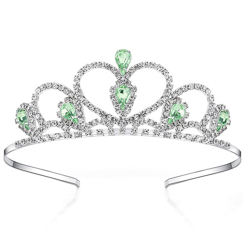 Bridal party rhinestone hair crown children's performance love hair hoop headband manufacturer direct sales hair accessories prom crown