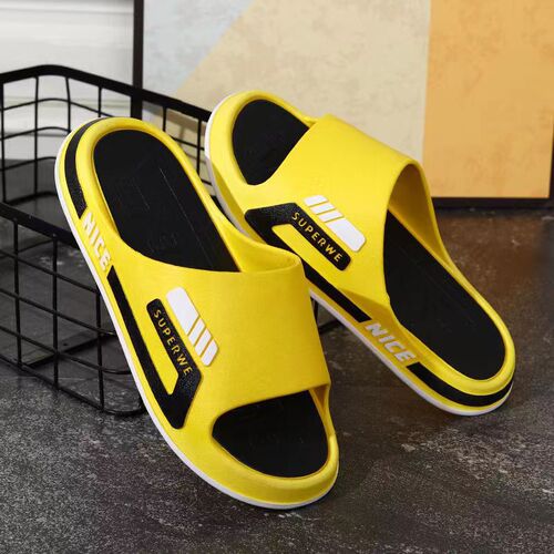 Fashionable Summer Outerwear Slippers for Home, Indoor Non-slip Couple Thick Sole Cool Slippers for Men