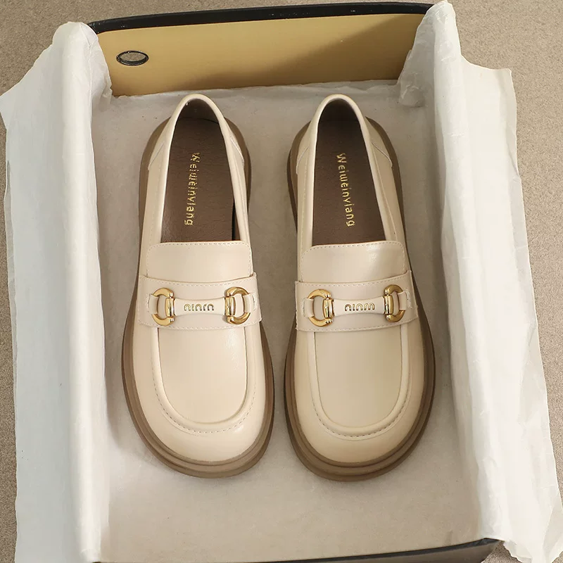 Loafers platform, обувь в английском стиле, туфли из кожи, британский стиль, мягкая подошва, большой размер