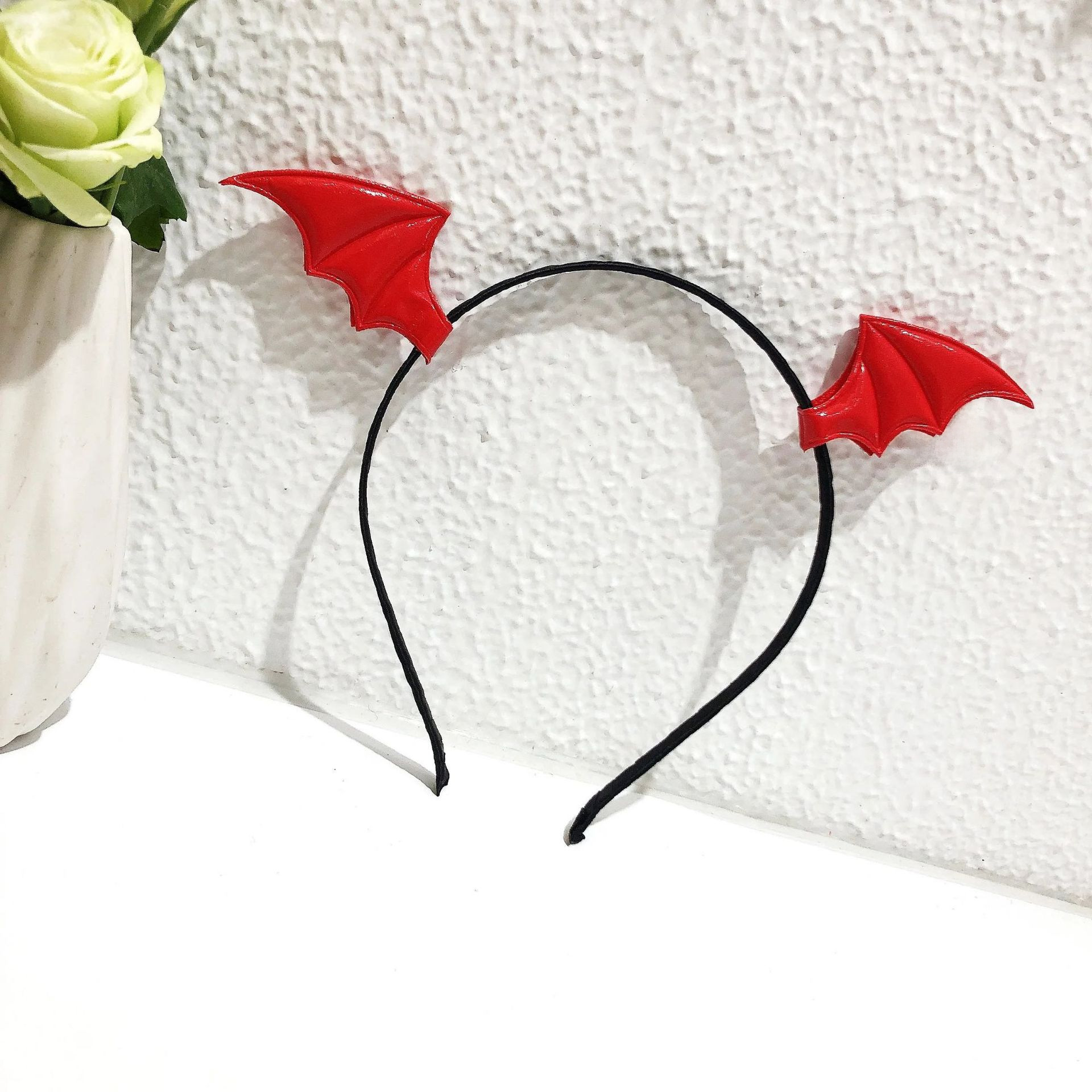 Halloween Bat Wing Hair Clips Funny Devil Skull Head Accessories_voghion.com