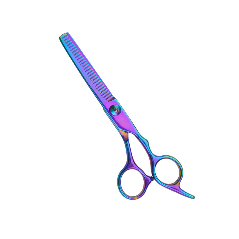 Tijeras para el cabello Tijeras para el cabello Tornillo blanco de 6 pulgadas Tijeras planas Tijeras para dientes Niños adultos para el hogar Tijeras para el cabello