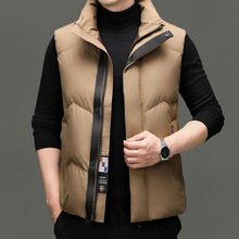 2025秋冬季男士羽绒马甲加厚坎肩外穿背心时尚保暖中青年韩版外套