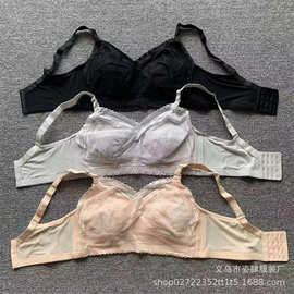 整款无钢圈文胸大码文胸无海绵调整收副竹炭纤维内里胸罩Nicar