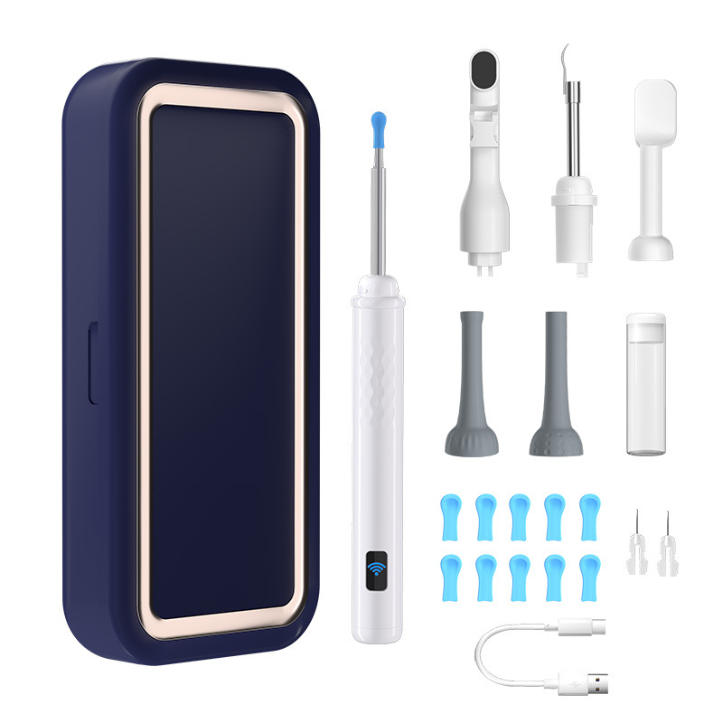 Visual Ear Pick High Definition Endoscope Ear Cleaning And Pimple Squeezing Multi-Functional Care Kit Sapphire Blue Finish New Product Factory Direct Shipping_voghion.com