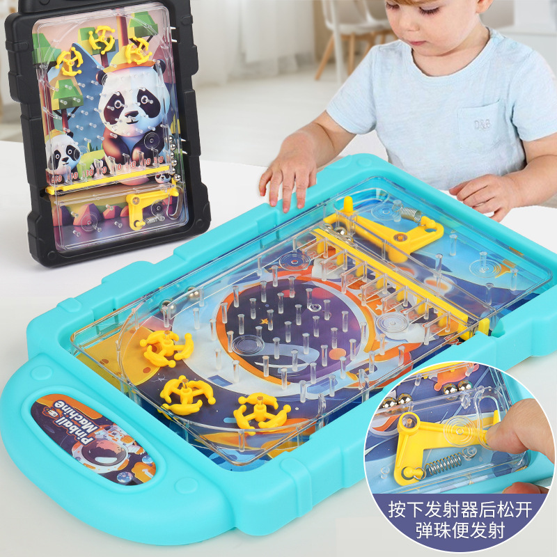 Desktop Puzzle Cross-Border Children's Fun Pinball Machine Toy Decompression Game Machine Parent-Child Interactive Ejection Toy Wholesale