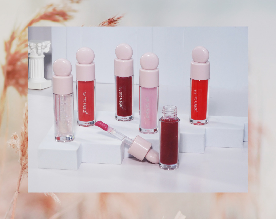 Lässig Einfarbig Kunststoff Lipgloss display picture 1