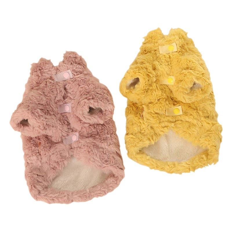 Ropa de gato invierno cálido otoño e invierno mascota anti-pelusa forrada de lana abrigo de algodón acolchado gato gatito paño gato invierno ropa de invierno