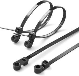 Xingo 100 X Cable Ties with Screw Hole, Mountable Head