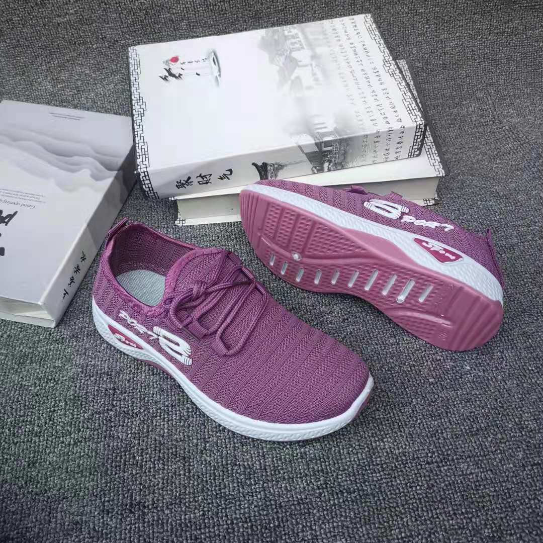 Spot wholesale 2021 new pattern gym shoes A pedal Cloth shoes Middle and old age soft sole ventilation Mom shoes Walking shoes