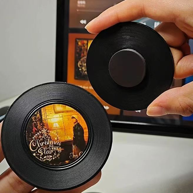 NFC冰箱贴定 制创意音乐明星黑胶唱片芯片贴diy应援周边物料礼物|undefined