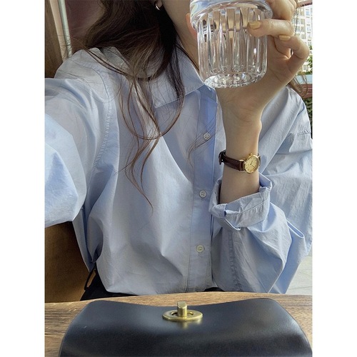 Early Spring Chic Top Unique Design 2025 New Women's Blouse Korean French Gentle Long Sleeve Shirt