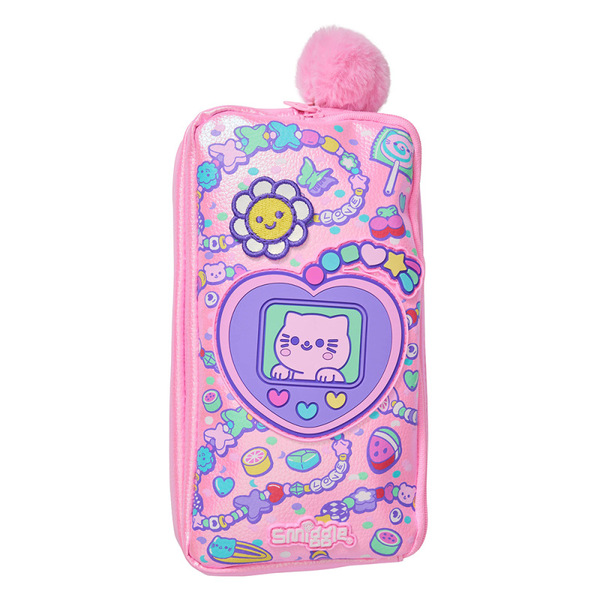 Double-layer capacious cartoon pencil case for students