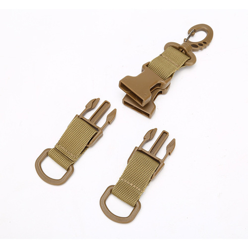 Nylon webbing universal buckle outdoor mountaineering swivel buckle waist hanging key D ring buckle tactical double-detachable butterfly buckle