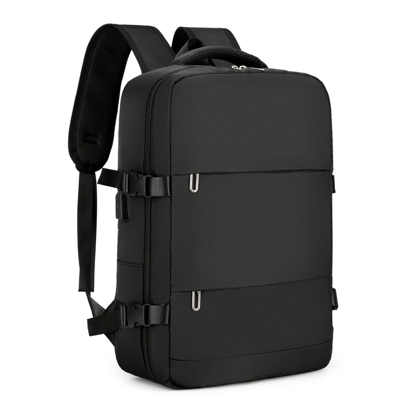 Bolso para computadora portátil de viaje de negocios de color sólido de nuevo estilo transfronterizo para estudiantes universitarios Bolso de viaje de ocio de moda Mochila