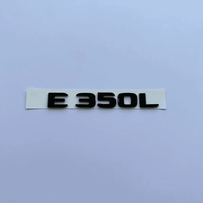 modification, E-Class black rear — Car logo - standard-e350l-tailgate-emblem-black-label-original-equipment-size