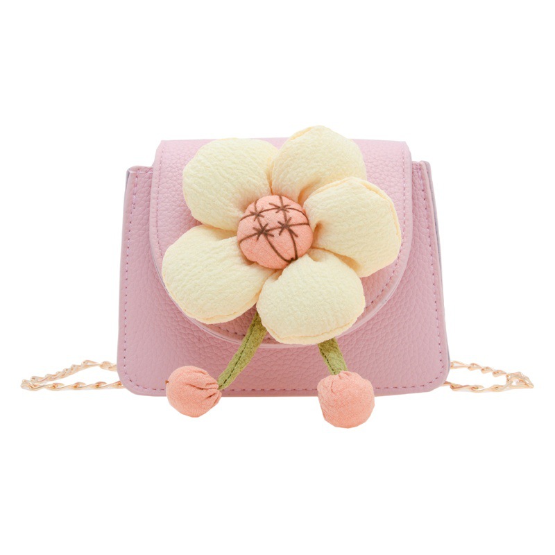 Bolso de los niños al por mayor nueva flor la historieta perla bolso muchacha princesa hombro crossbody bolsa cambio