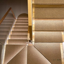 简约日系仿亚麻楼梯踏步垫大理石防滑剑麻楼梯地毯免胶自粘楼梯垫