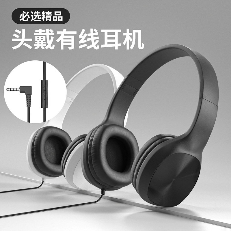 Cross-border headset bilateral stereo wired headphones music learning piano wired folding headphones wholesale