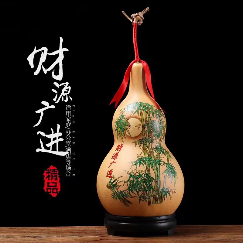 厂家批发天然大葫芦 手工烙画精品大葫芦 客厅办公室摆件招财进宝
