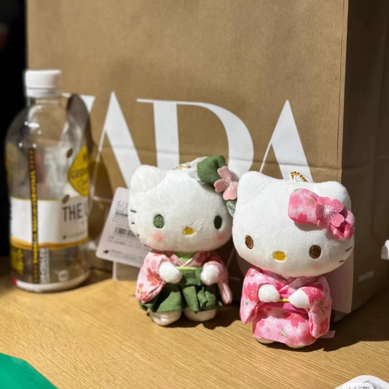 Плюшевый кулон (Hello Kitty) кимоно-кукла, брелок для сумки в японском стиле, цвет Matcha/Blue/Pink/Red