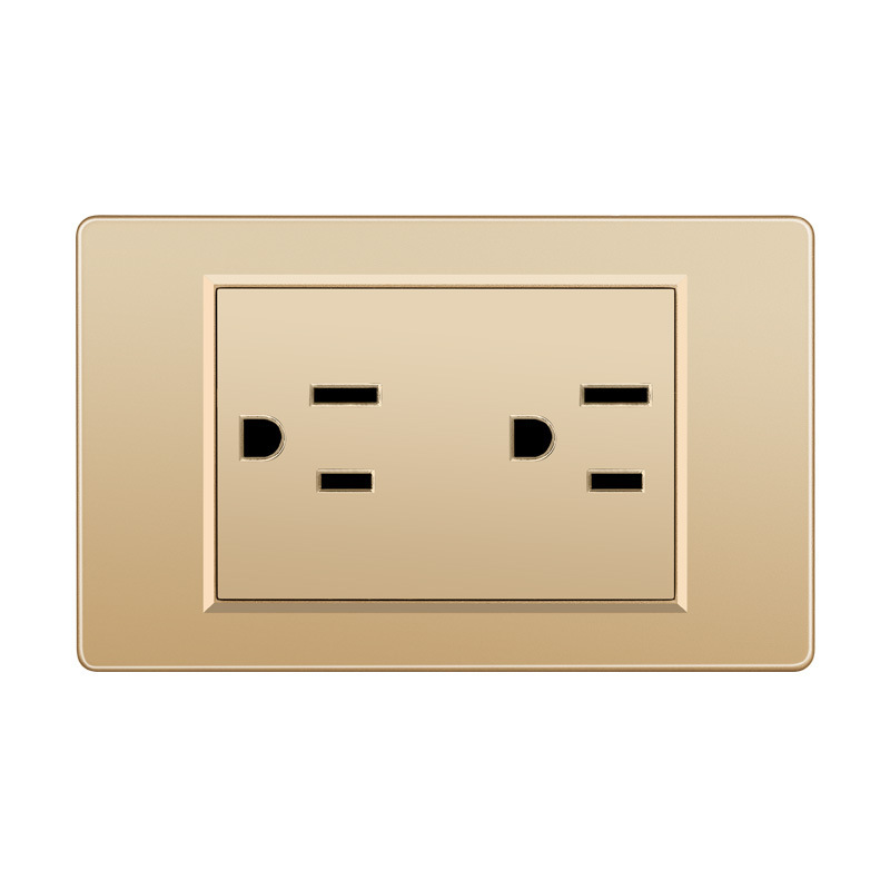 Taiwán estándar USBC oro 16A conmutador socket color 110V transfronterizo enchufe de pared panel de comercio exterior Vietnam lote