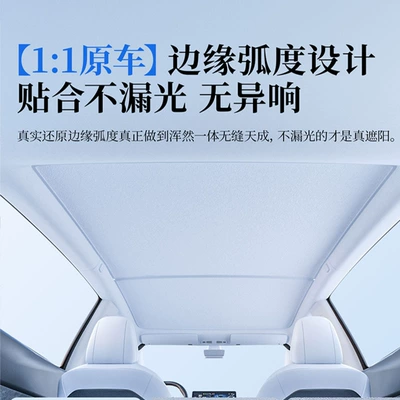graphene Tesla sunshade model: Sun shade - tesla-yl-graphene-gray-sunroof
