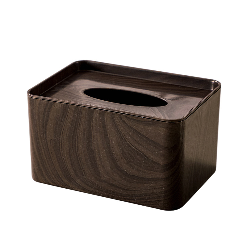 Caja de toallitas de madera de plástico de alta calidad, caja de dibujo creativa de lujo ligera, mesa de té, caja de papel de escritorio, caja de servillas al por mayor