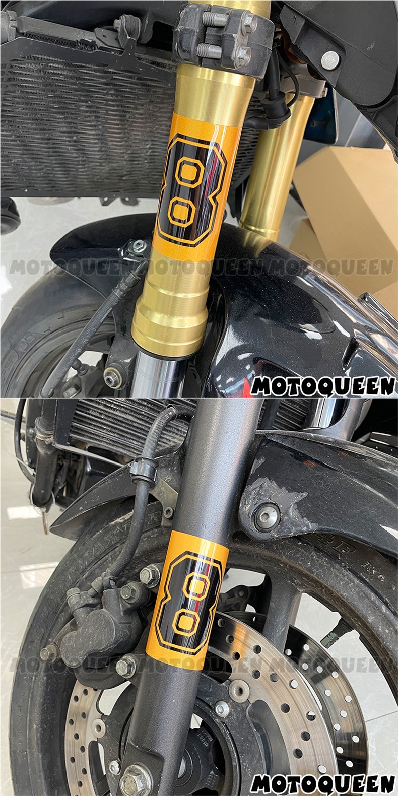 Personalized number plate decals for electric motorcycles, side cover, fuel tank, shock absorber decoration, scratch cover, reflective stickers