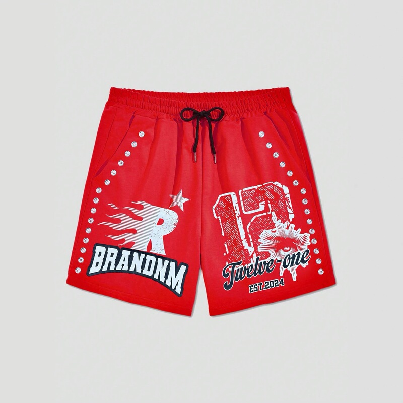 2026 New Cross-Border 3D Digital Print Trendy Brand Hell Star Beach Casual Sports Shorts for Men and Women