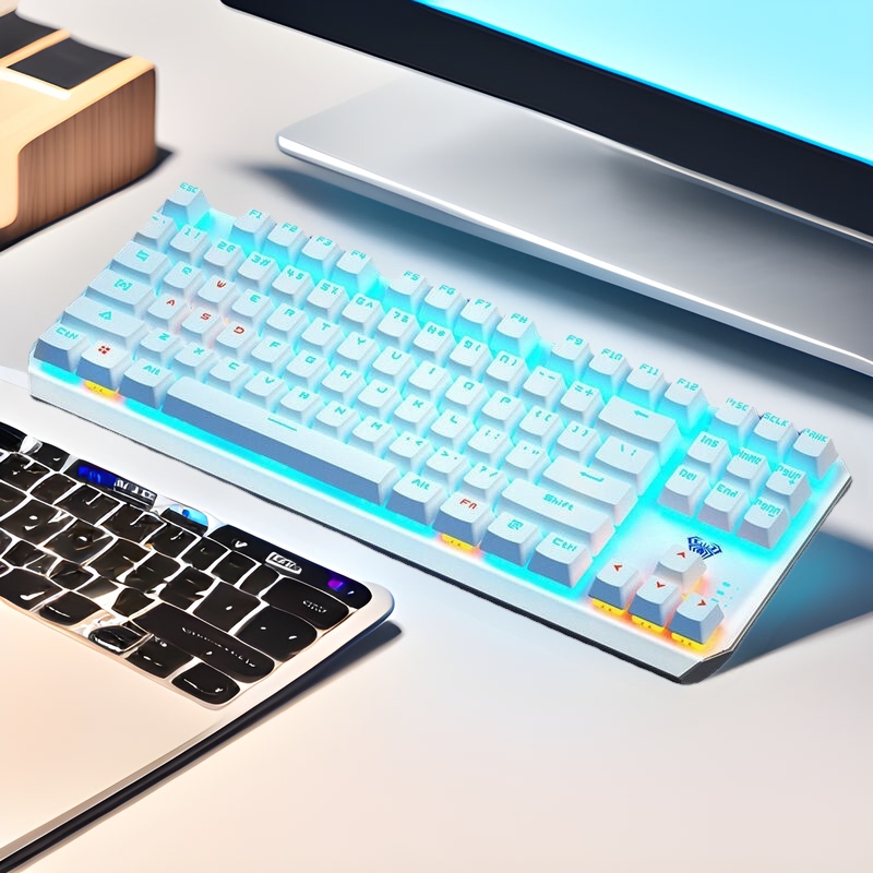 Tarantula F3087 Mechanical Keyboard Portable 87 Key Ice Blue Light Key Line Separation Video Game Notebook Amazon