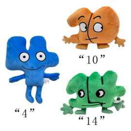 跨境新款 number four plush 数字4毛绒玩具公仔 毛绒玩偶