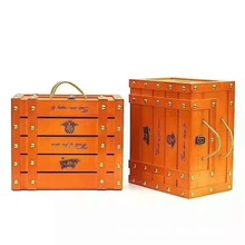 泰国红宝石柚子木盒水果箱柚子木箱木质包装盒礼品盒放2-3颗大小