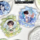 Muxinn Flower Basket Set Two-dimensional Badge Peripheral Animation Bag Pendant Brooch Display Storage Bag Pain Bag