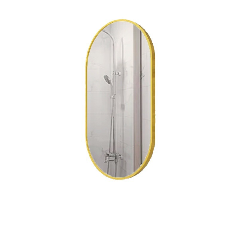 Nuevo espejo elegante enmarcado alto oval del cuarto de baño espejo montado en la pared del tocador del cuarto de baño