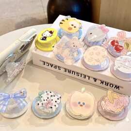 少女心卡通可爱图案情侣Magsafe磁吸支架适用任何手机壳强力吸附