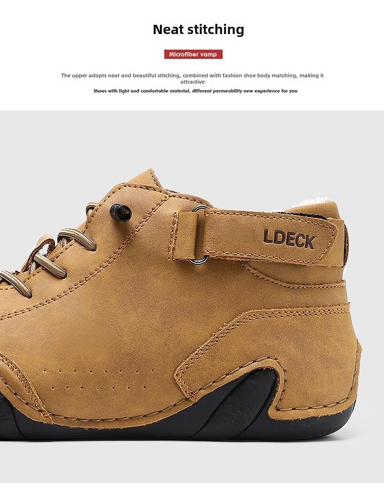 Cross-border Explosions Vinterfløyelsmartinstøvler Store størrelser Octopus Herre Varme Bomullssko Høye Herresportssko_voghion.com