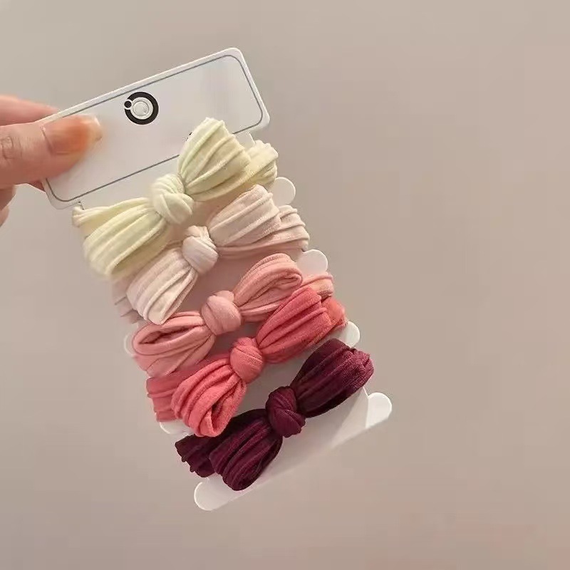 Ins viento frío gradiente gris 3 correas para el cabello gruesas y de alta elasticidad bandas de goma para atar el cabello