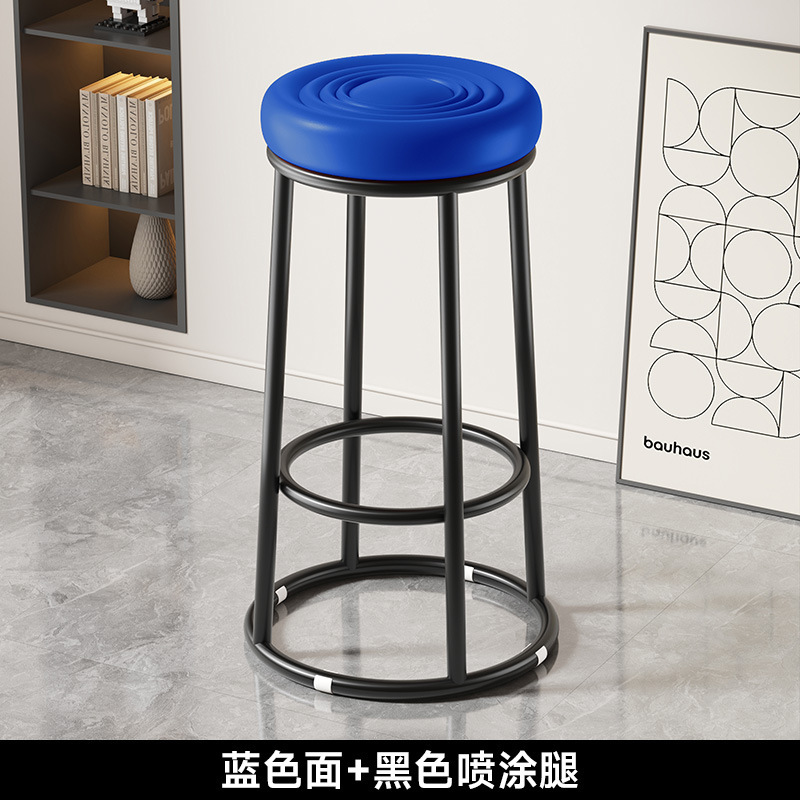 Silla de bar de recepción, taburetes altos, taburetes de cajero, sillas de bar de lujo, sillas de bar de hierro forjado de alto nivel, sillas de bar de negocios