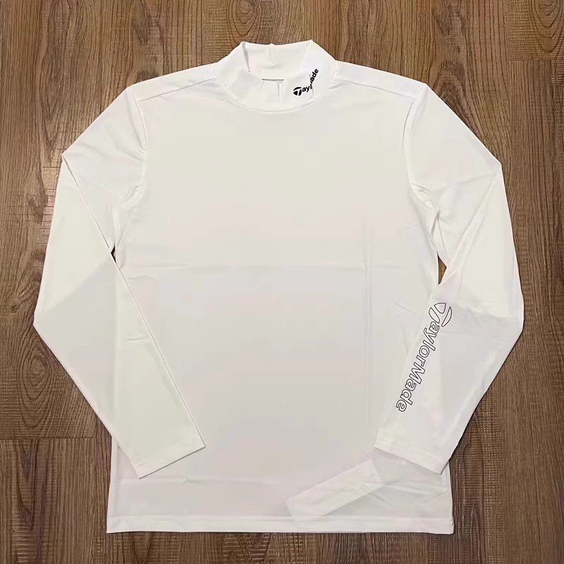 Tm Japanese and Korean Golf Men's Long-Sleeved T-Shirt Bottoming Shirt Thin Round Neck High Elastic Ice Silk Quick-Drying Sun Protection Clothing Summer